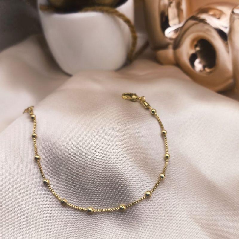PULSEIRA VENEZIANA COM MINI ESFERAS