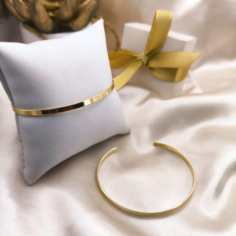 BRACELETE FINO ACHATADO LISO