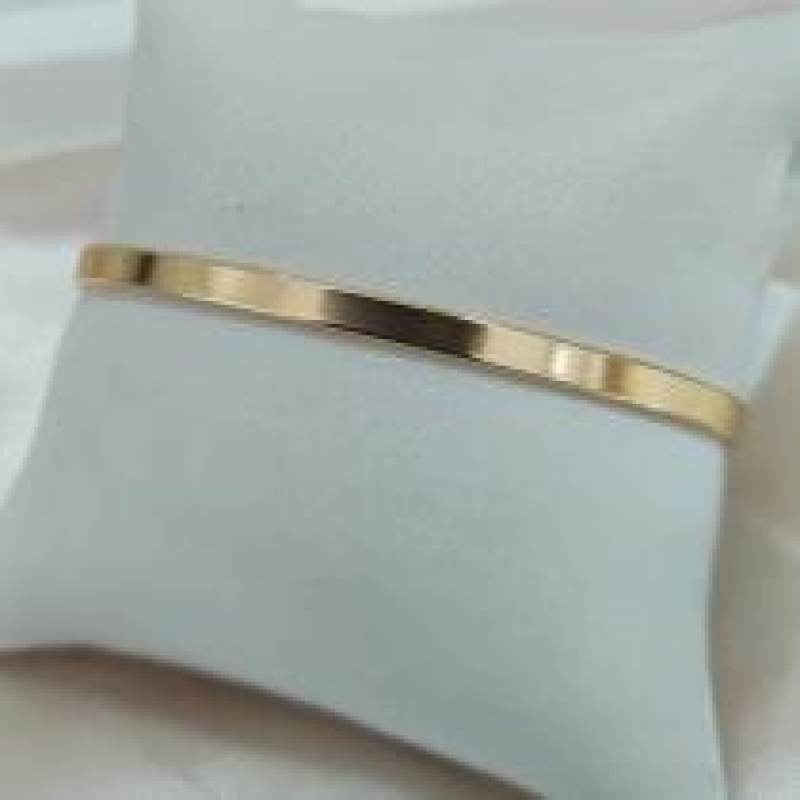 BRACELETE LISO CHATADO 3MM