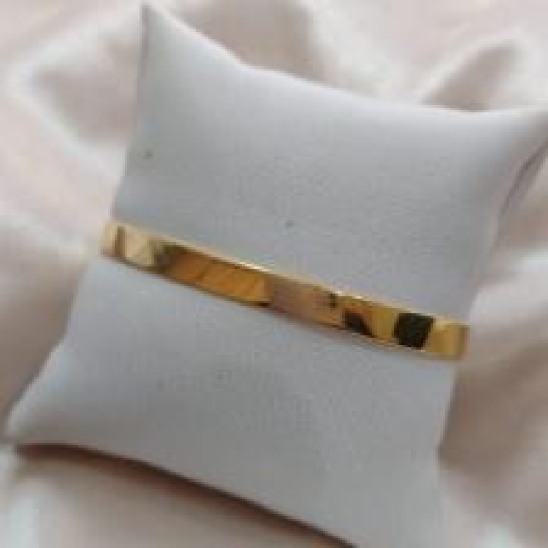 BRACELETE LISO CHATADO 5MM