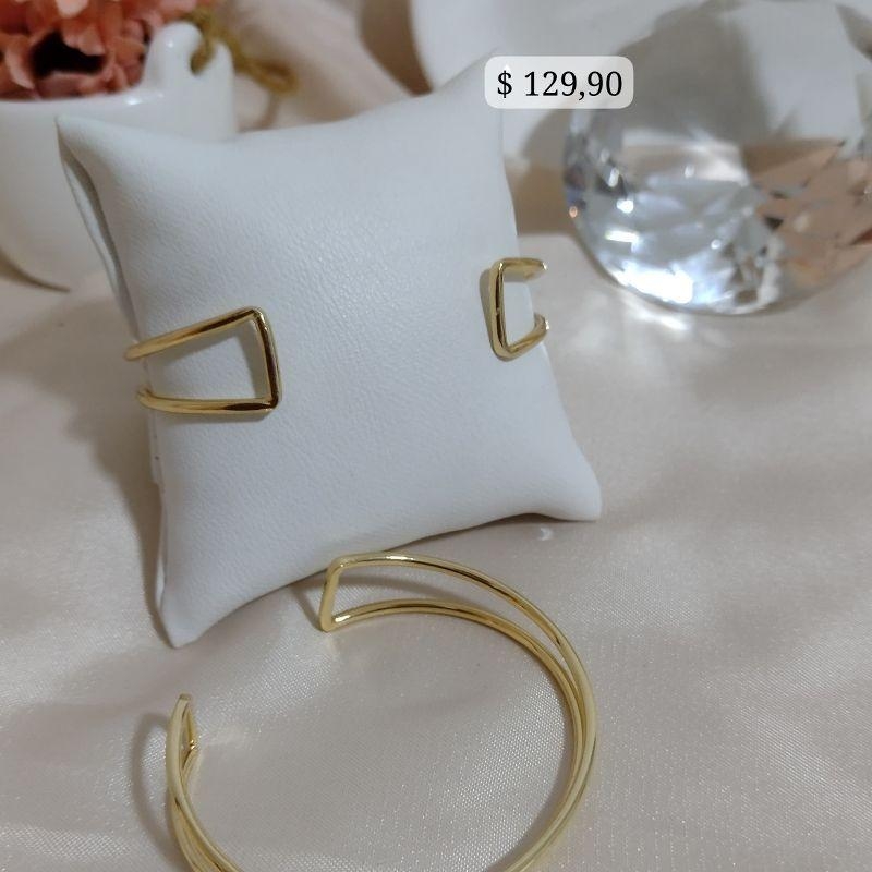 BRACELETE LISO DUPLO COM REGULAGEM