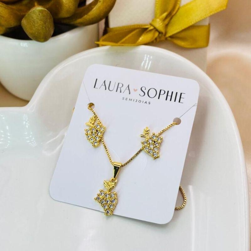 CONJUNTO INFANTIL EM FORMA DE CACHO DE UVAS