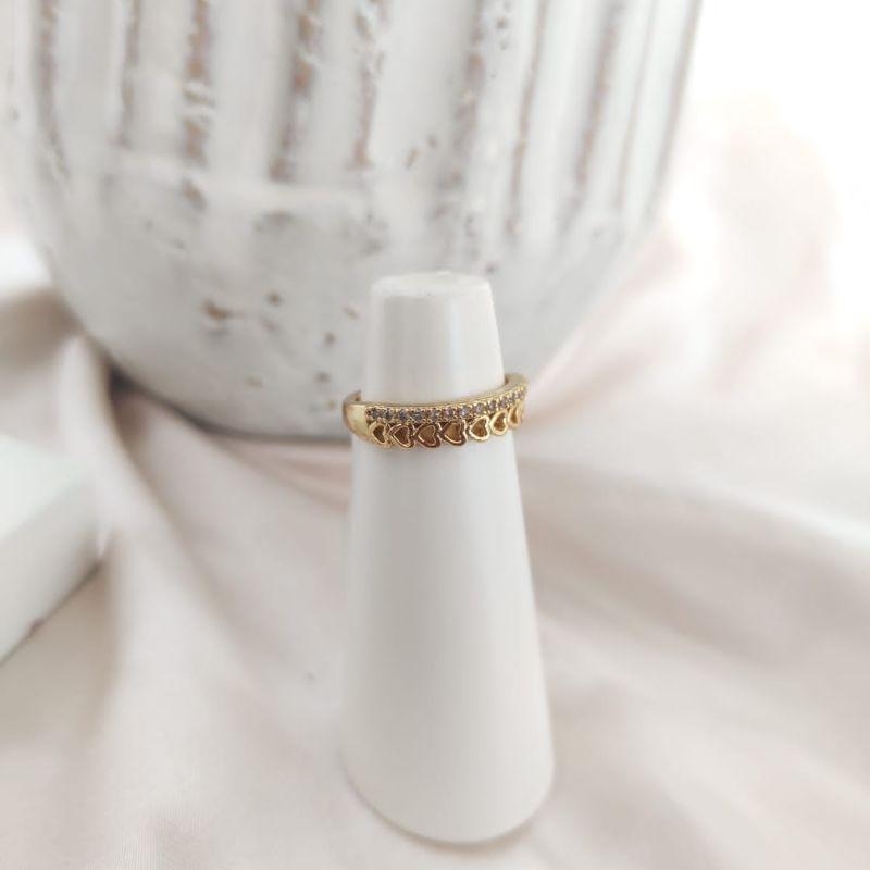 ANEL 2 EM 1 APARADOR E CORAÇÕES VAZADOS