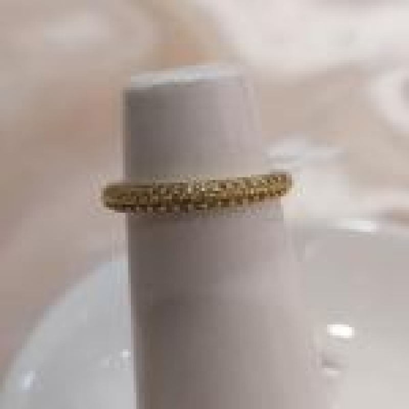 ANEL APARADOR METADE 2 FILAS DE ZIRCONIA