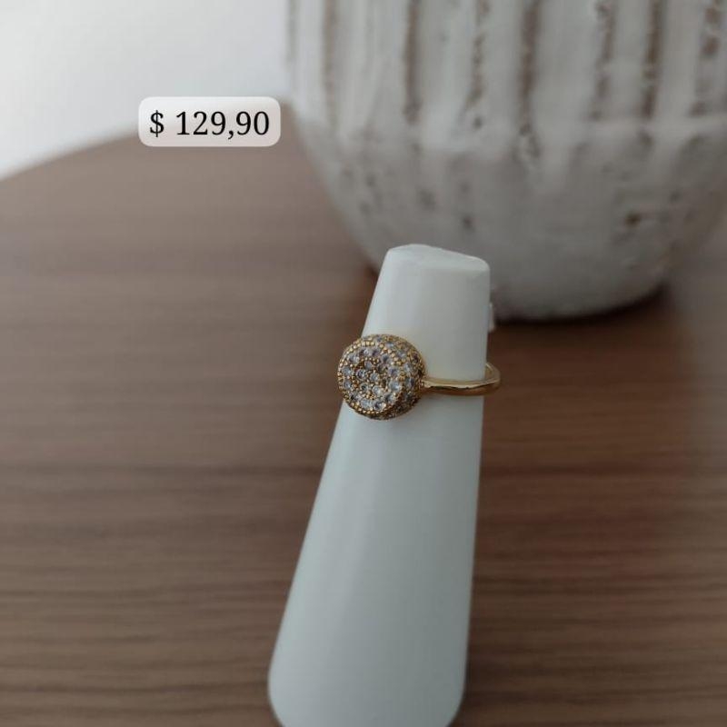 ANEL CHUVEIRINHO REDONDO 3 NIVEL CRAVEJADO