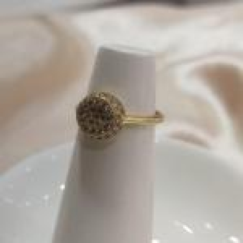 ANEL CHUVEIRINHO REDONDO 3 NIVEL CRAVEJADO