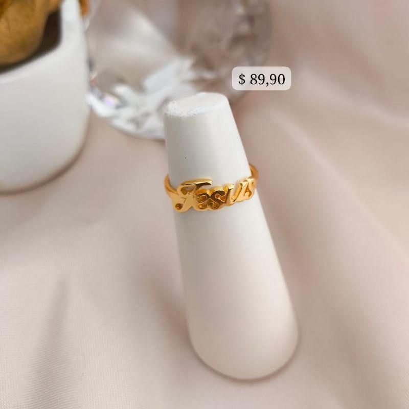 ANEL LISO COM NOME JESUS