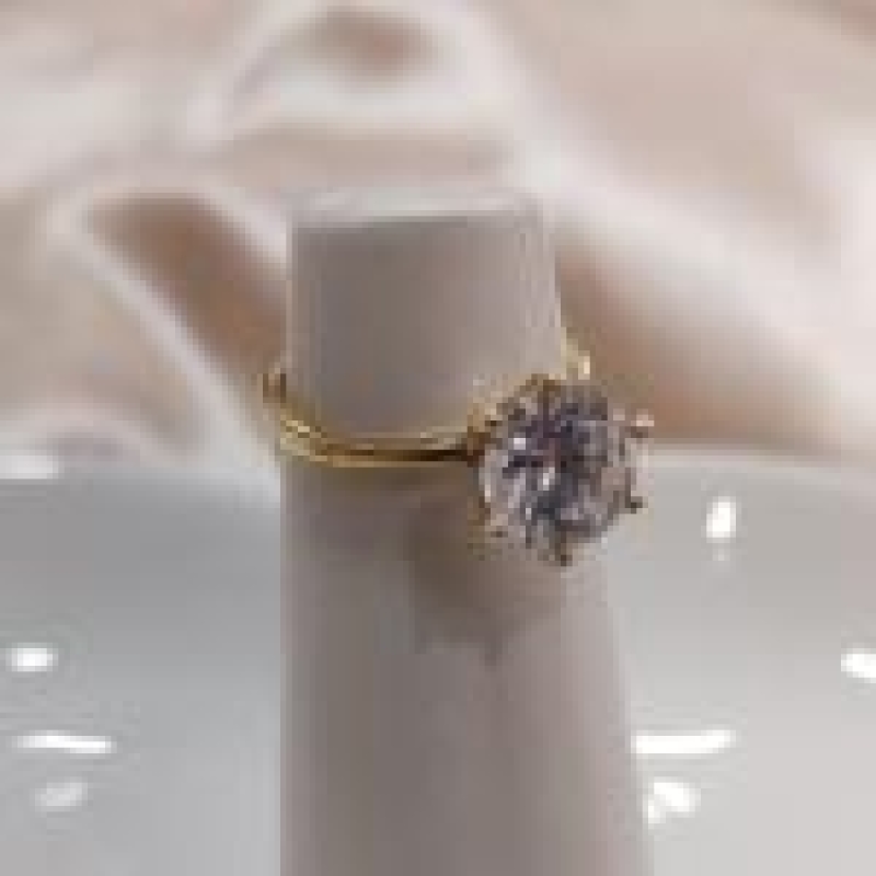 ANEL PEDRA SOLITARIA 9MM