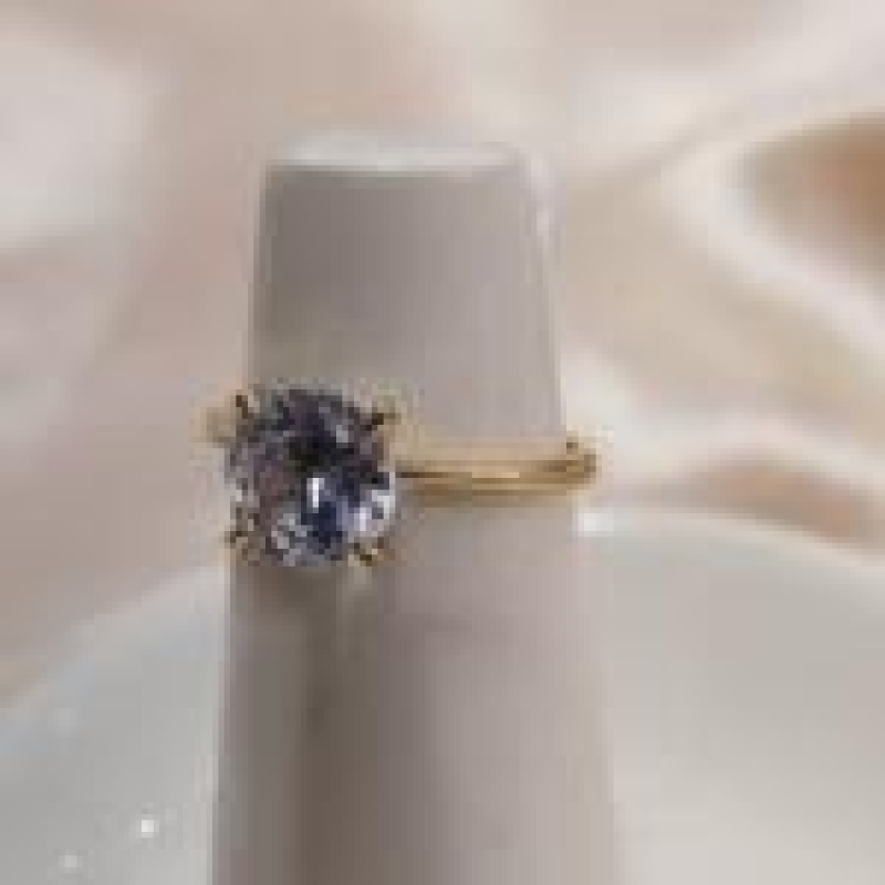 ANEL SOLITARIO PEDRA 8MM