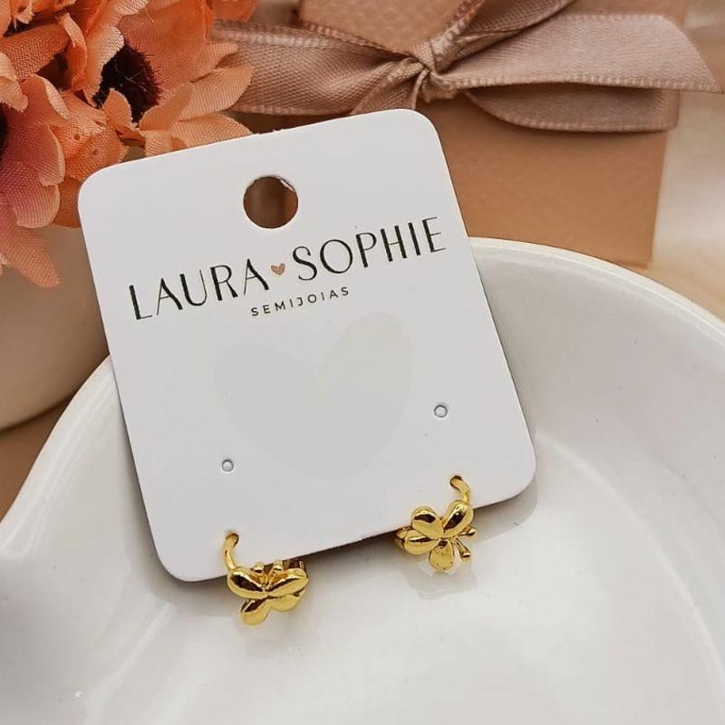 ARGOLA COM BORBOLETA LISA