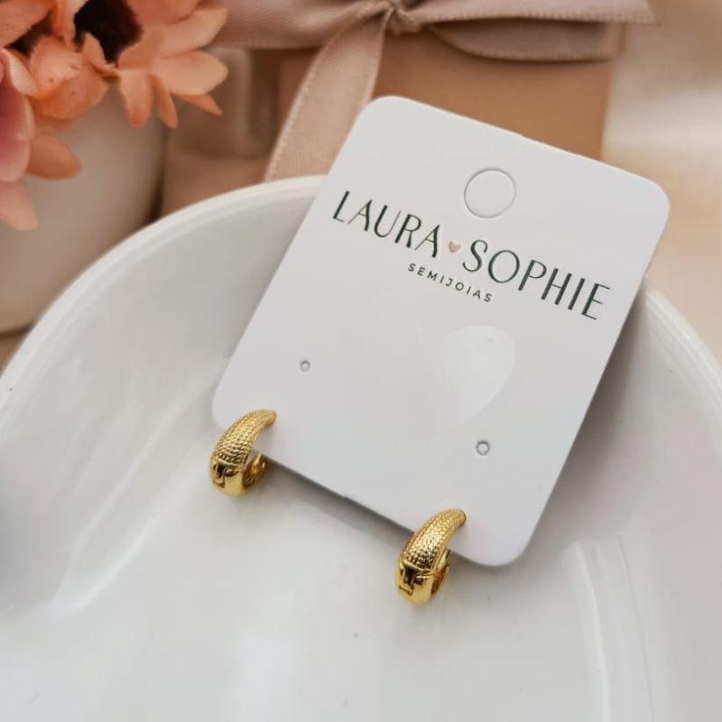 ARGOLA COM DETALHES CRAQUELADO FOSCO TAMANHO P