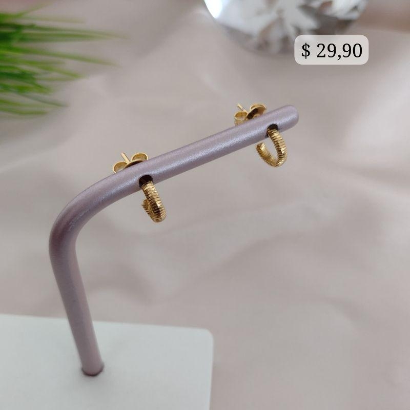 ARGOLA TRANCADA NA HORIZONTAL LISA PP