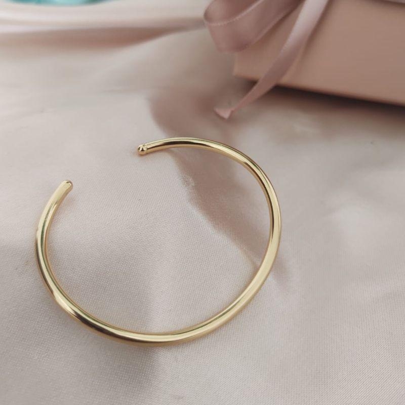 BRACELETE LISO PARTIDO CURVADO 3MM