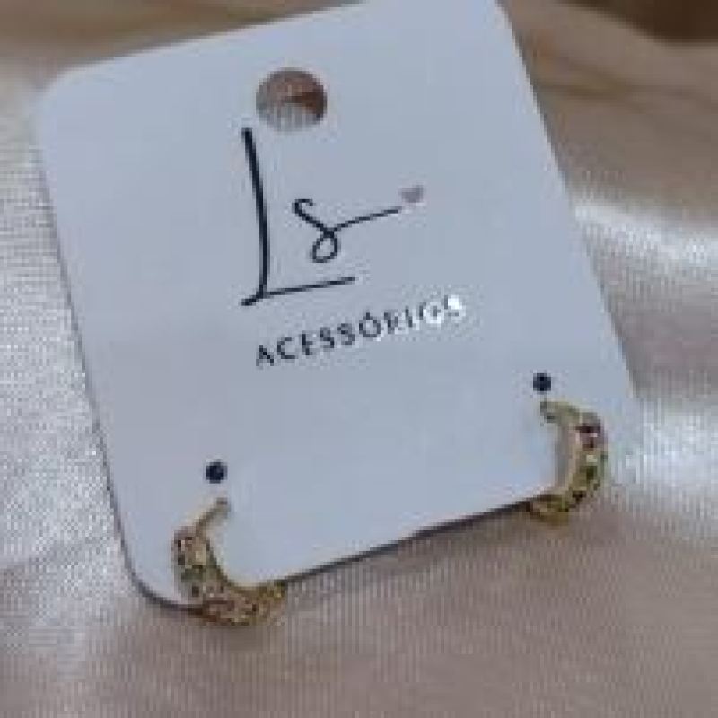 BRINCO ARGOLA COLORIDA 8MM