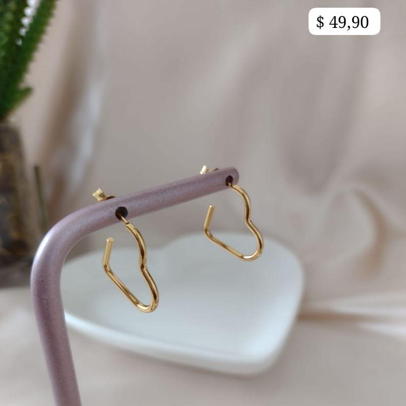 BRINCO ARGOLA CORAÇÃO FINO ARREDONDADA 16MM