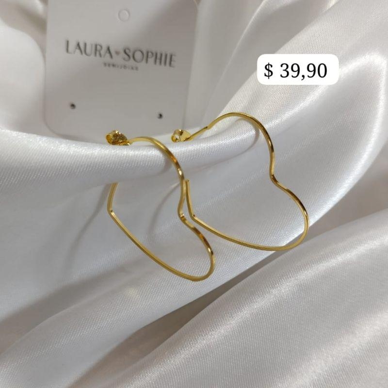 BRINCO ARGOLA CORAÇÃO QUADRICULADA FINO G