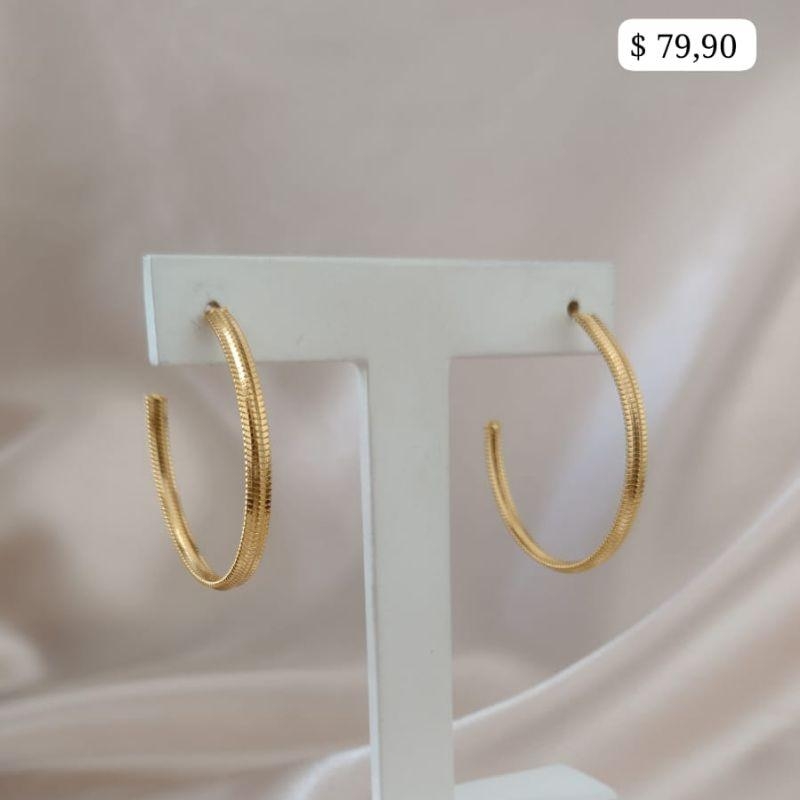 BRINCO ARGOLA FOSCA 33MM