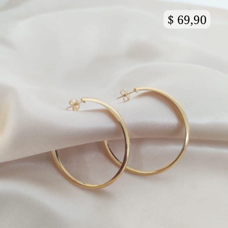 BRINCO ARGOLA LISA BOLEADA OCA