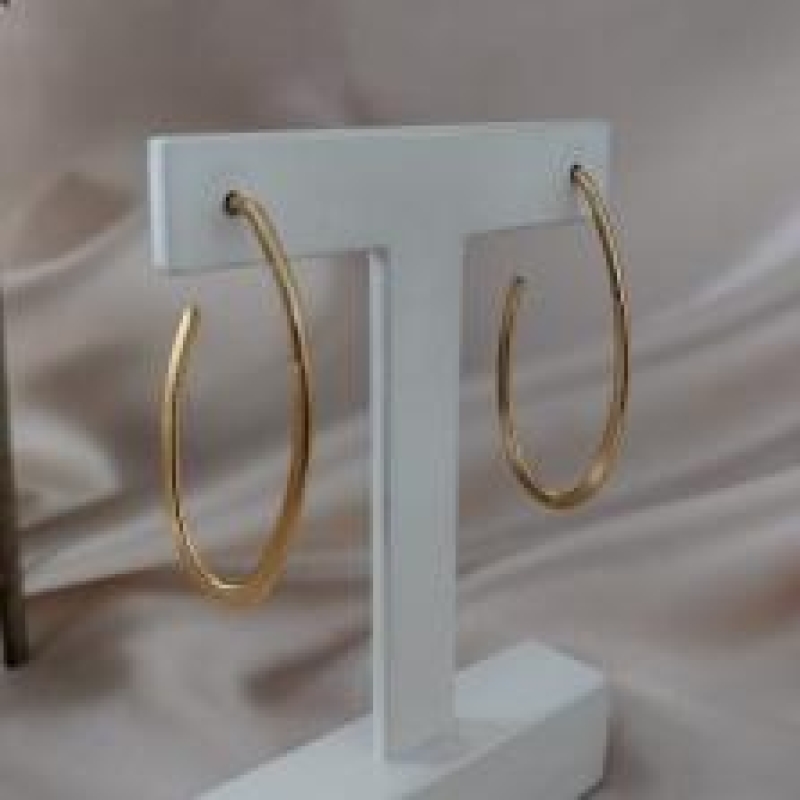 BRINCO ARGOLA OVAL TAMANHO 45MM