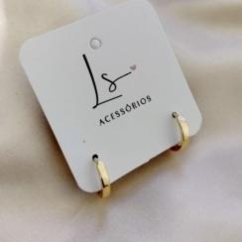 BRINCO ARGOLA QUADRADA 12MM