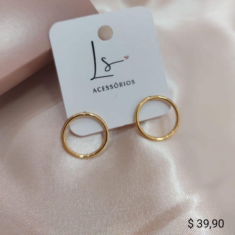 BRINCO ARO LISO VAZADO