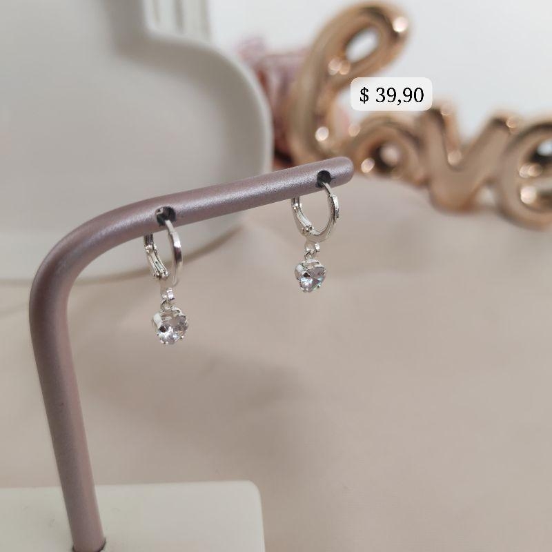 BRINCO ARTICULADOR COM CORAÇÃO M EM ZIRCONIA B. PRATA 925