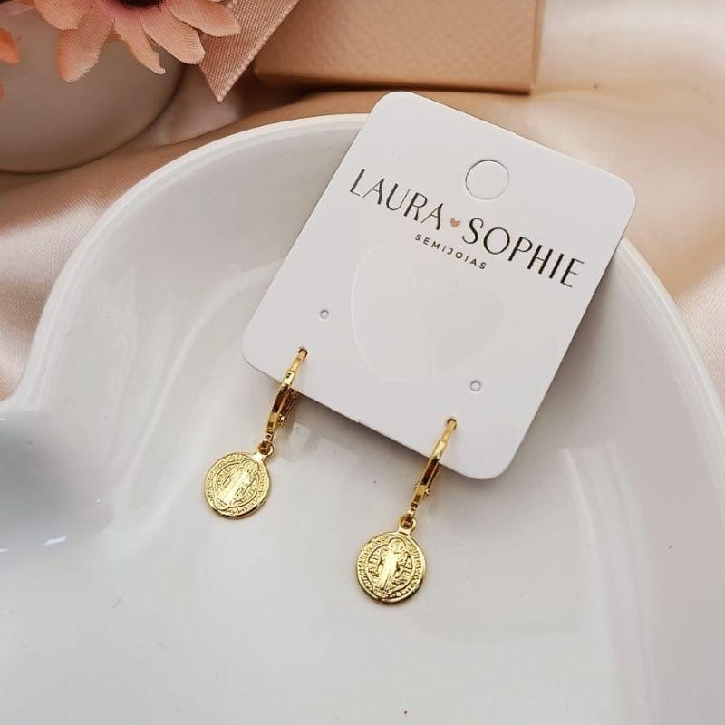 BRINCO ARTICULADOR COM MEDALHA DE SÃO BENTO