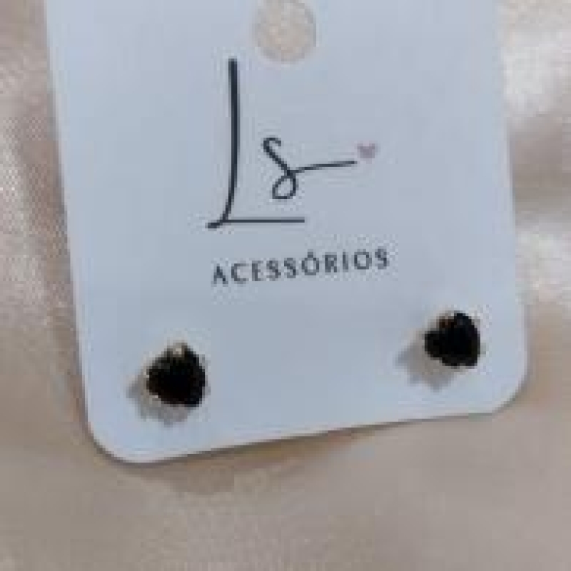 BRINCO CORAÇÃO PRETO