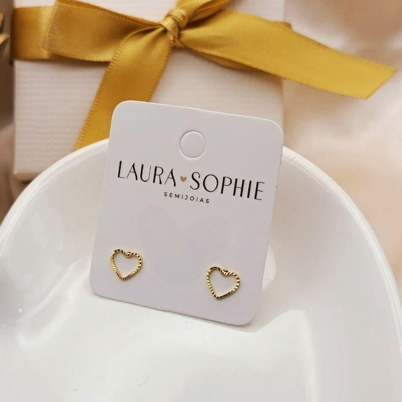 BRINCO CORAÇÃO VAZADO CRAQUELADO