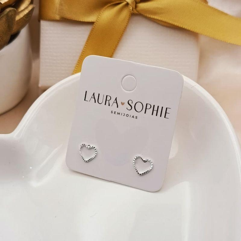 BRINCO CORAÇÃO VAZADO CRAQUELADO