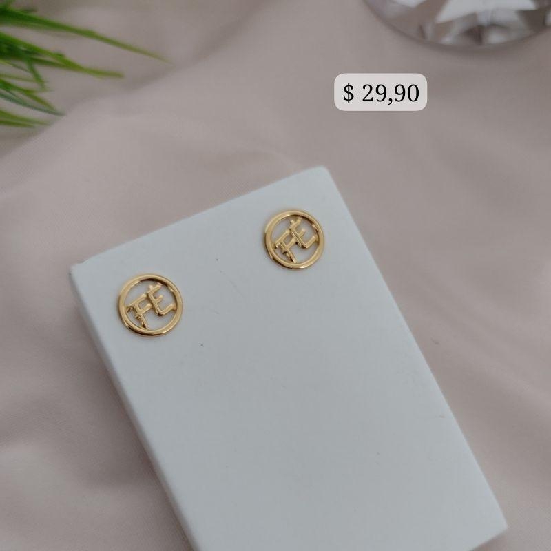 BRINCO FE REDONDO CHAPINHA VAZADO