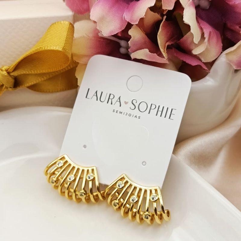 BRINCO FRANJA COM PEDRAS DE ZIRCONIA ALEATORIAS