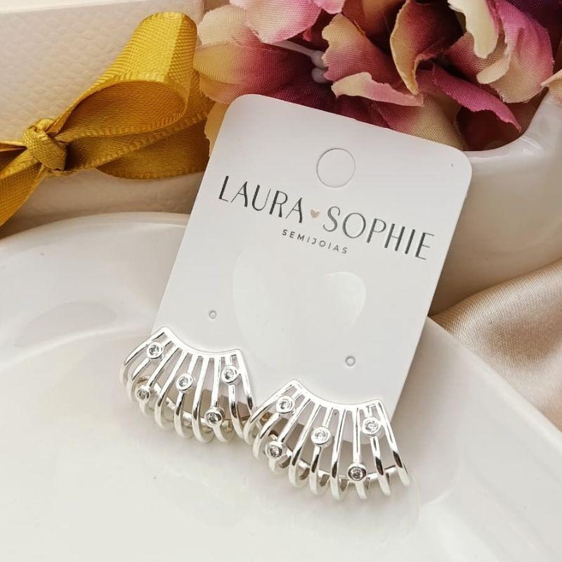 BRINCO FRANJA COM PEDRAS DE ZIRCONIA ALEATORIAS