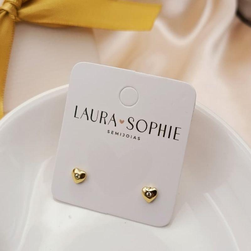 BRINCO MINI CORAÇÃO COM PONTO DE LUZ NO MEIO