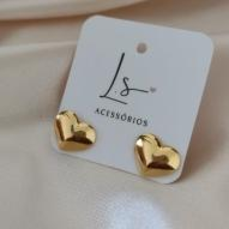 BRINCO PLACA CORAÇÃO 15MM