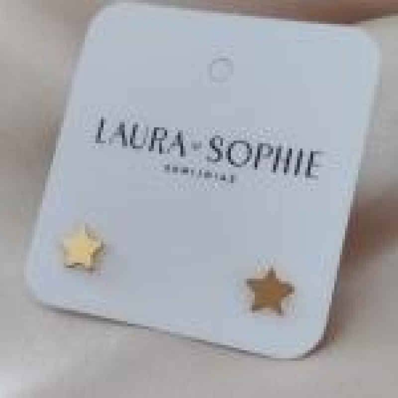 BRINCO PLACA LISA ESTRELA