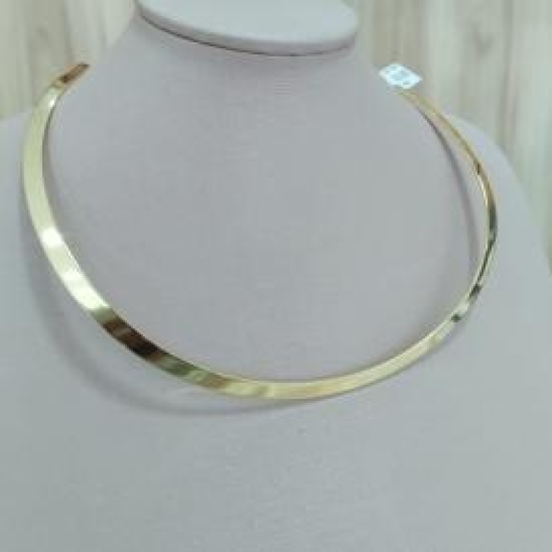 CHOKER ARO CHATADO 5MM