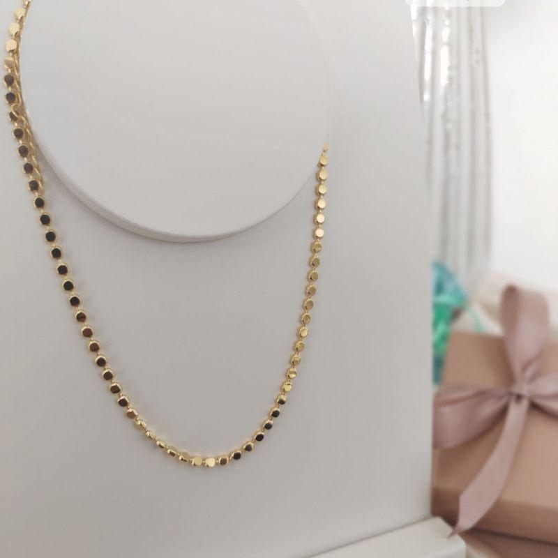 CHOKER COM PLACAS REDONDAS CHATADAS 3MM