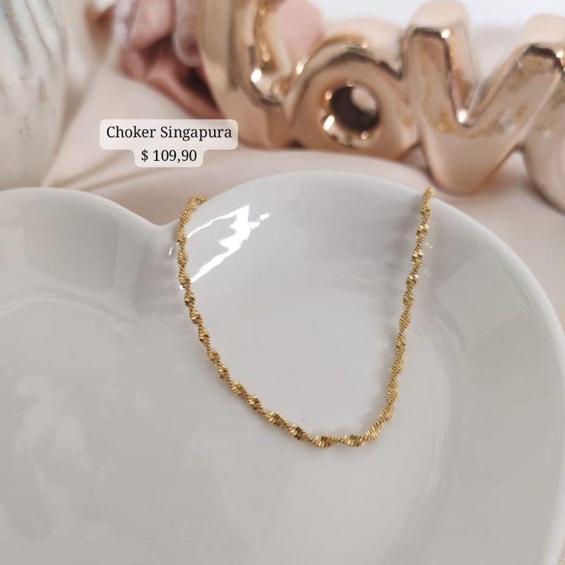 CHOKER SINGAPURA SEM PINGENTE