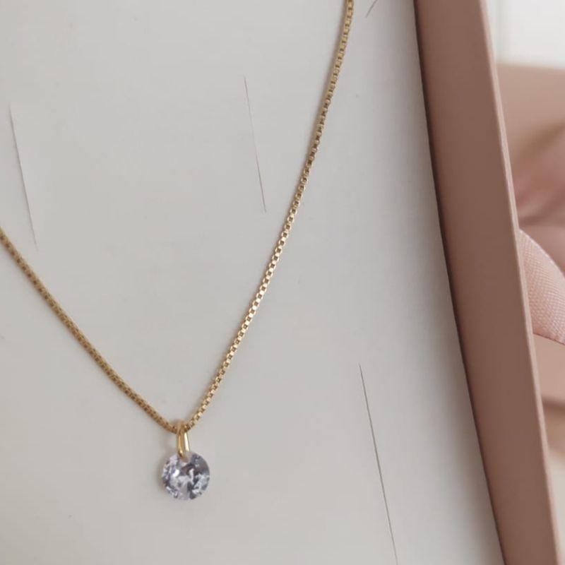 COLAR COM PONTO DE LUZ REDONDO