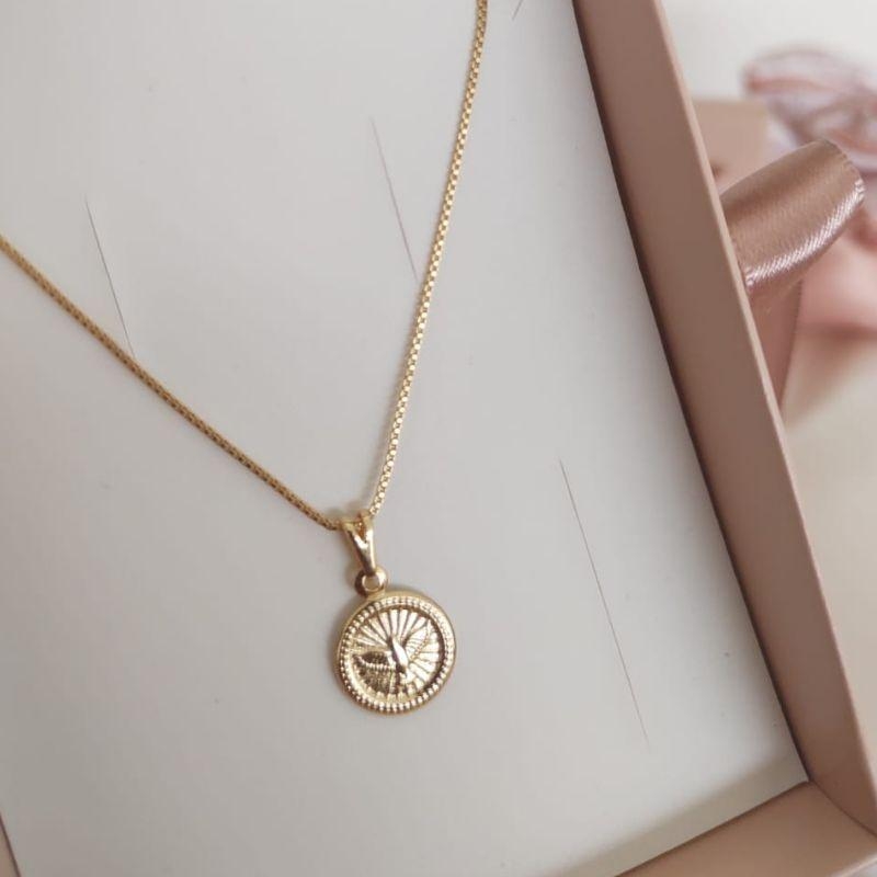 COLAR PLACA ESPIRITO SANTO REDONDO