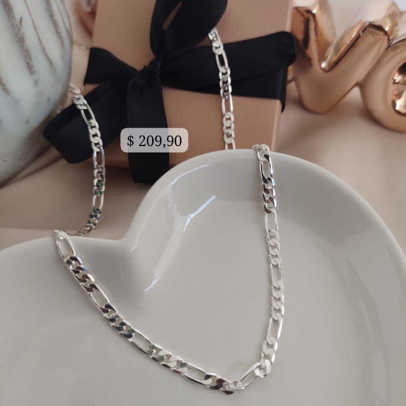 CORRENTE MASCULINA 3 POR 1 B. PRATA 925