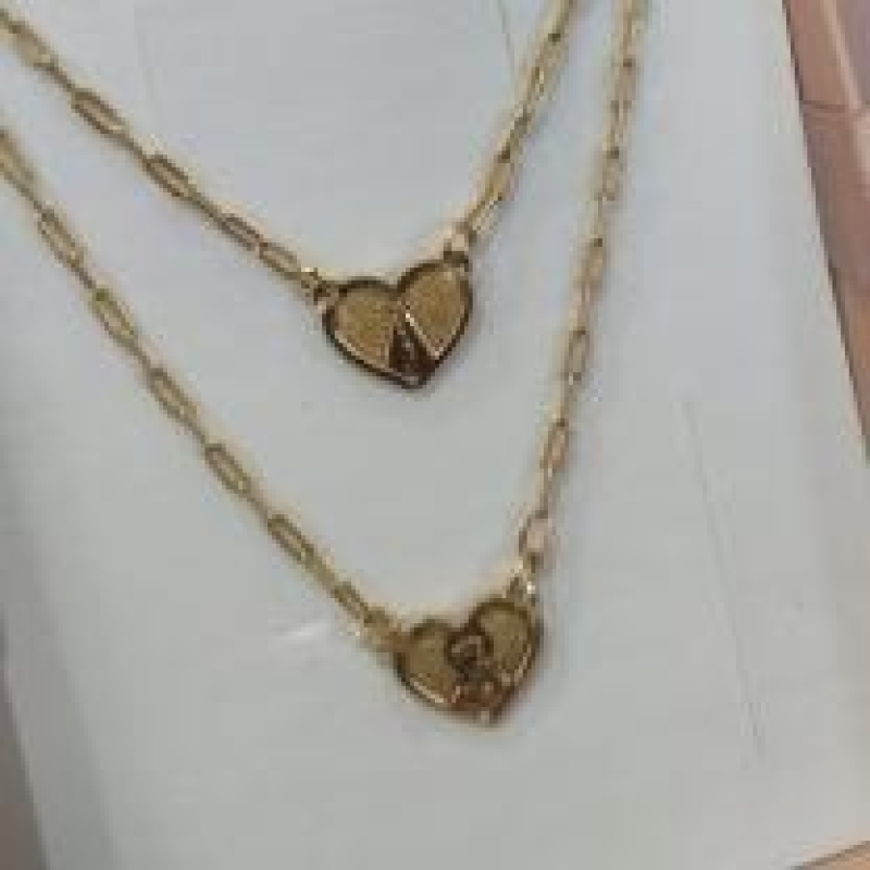 ESCAPULÁRIO CARTIER CORAÇÃO NOSSA SENHORA