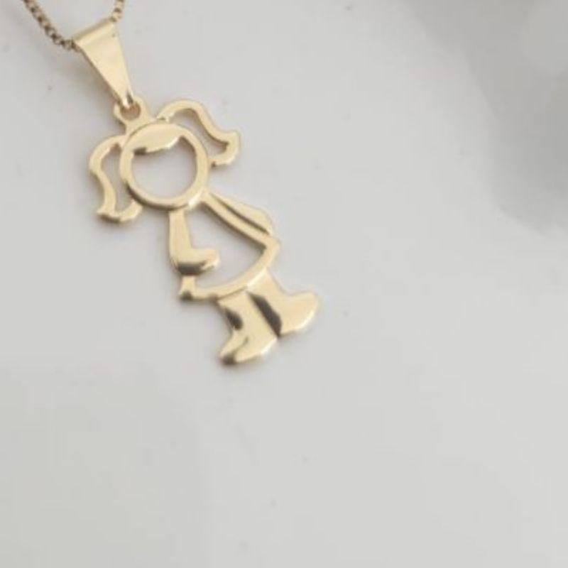 PINGENTE MENINA FILHOS