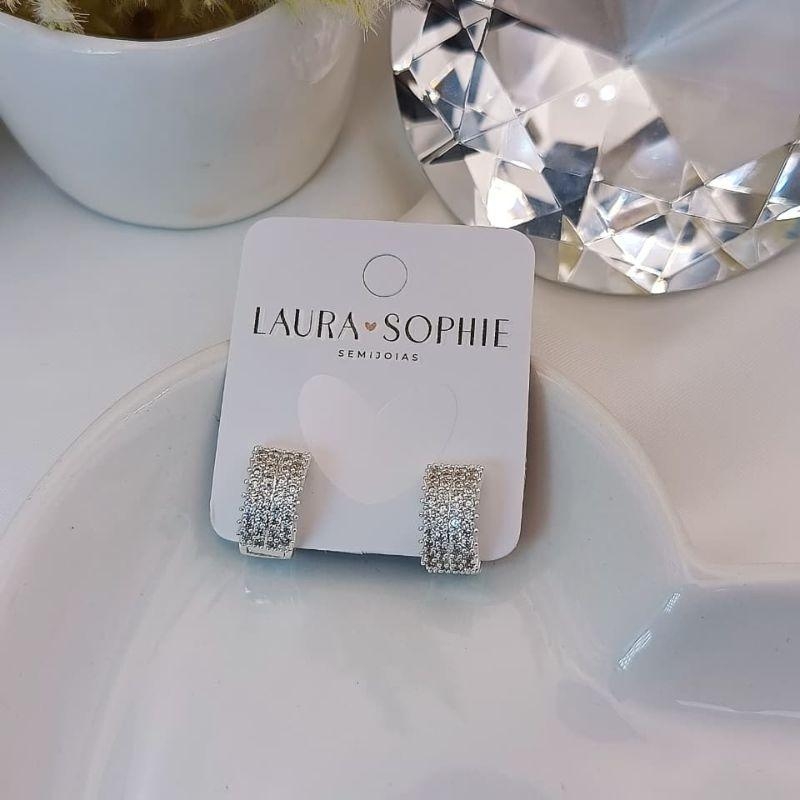 ARGOLA TODA CRAVEJADA EM MICRO ZIRCONIA