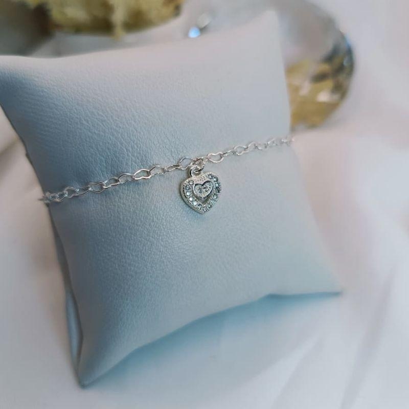 PULSEIRA CORAÇÃO DUPLO COM MICRO ZIRCONIA