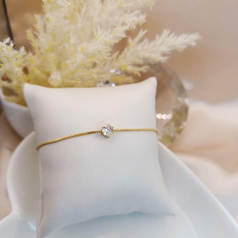 PULSEIRA COM CORAÇÃO DE ZIRCONIA
