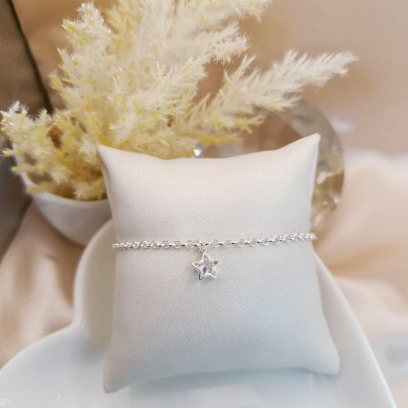 PULSEIRA COM ESTRLA PEDRA DE ZIRCONIA