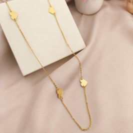 COLAR LONGO COM PLACAS DE CORAÇÕES COLAR LONGO COM PLACAS DE CORAÇÕES