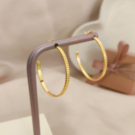 ARGOLA COM TRAÇOS NA HORIZONTAL ARGOLA COM TRAÇOS NA HORIZONTAL